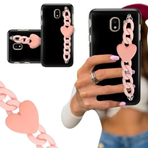 ETUI BLINK CZARNY MAT do SAMSUNG J4 2018 Łańcuszek