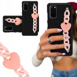 ETUI BLINK CZARNY MAT do SAMSUNG S20 5G Łańcuszek