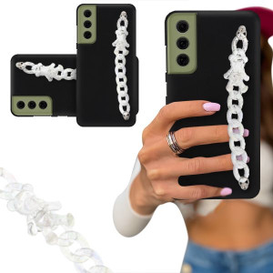 Etui Blink Czarny Mat Do Samsung S21fe Biały Miś
