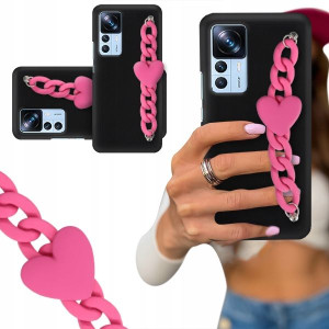 ETUI BLINK CZARNY MAT do XIAOMI 12T PRO Malinowe