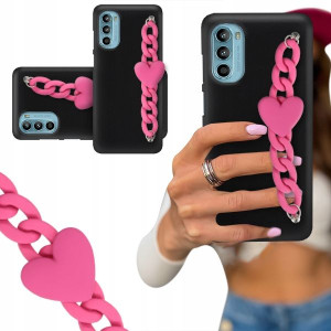 ETUI BLINK CZARNY MATOWY do MOTOROLA G82 Malinowe