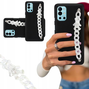 Etui Blink Czarny Matowy Do Oneplus 9r Biały Miś