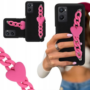 ETUI BLINK CZARNY MATOWY do OPPO A96 4G Malinowe