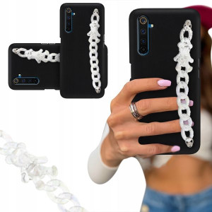 Etui Blink Czarny Matowy Do Realme 6 Pro Biały Miś
