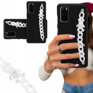 ETUI BLINK CZARNY MATOWY do SAMSUNG S11e Biały Miś