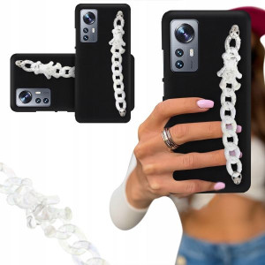Etui Blink Czarny Matowy Do Xiaomi 12 Biały Miś