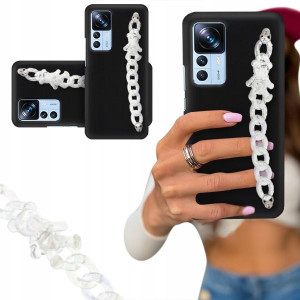 Etui Blink Czarny Matowy Do Xiaomi 12t Biały Miś