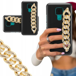 ETUI BLINK MAT do HUAWEI MATE 30 LITE Łańcuch Gold