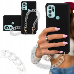ETUI BLINK MAT do MOTOROLA G60s Złote Karabińczyki