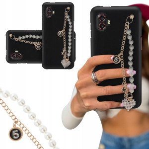 ETUI BLINK MAT do SAMSUNG XCOVER 6 PRO Perły Serce