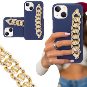 Etui Blink Mat Granat Do Iphone 13 Mini Łańcuch
