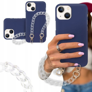 ETUI BLINK MAT GRANAT do IPHONE 13 MINI Łańcuszek