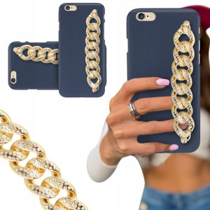 ETUI BLINK MAT GRANAT do IPHONE 6 Łańcuch Cyrkonie