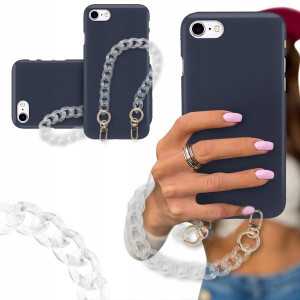 ETUI BLINK MAT GRANAT do IPHONE SE2 Karabińczyk
