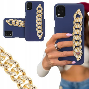 ETUI BLINK MAT GRANAT do LG K42 Łańcuch Cyrkonie