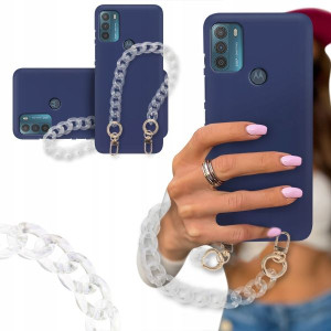 ETUI BLINK MAT GRANAT do MOTOROLA G50 Karabińczyk