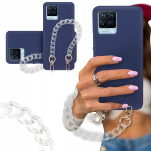 ETUI BLINK MAT GRANAT do REALME 8 PRO Karabińczyk