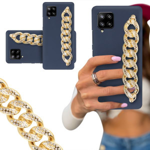Etui Blink Mat Granat Do Samsung A33 5g Łańcuch