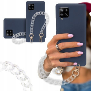 ETUI BLINK MAT GRANAT do SAMSUNG A33 5G Łańcuszek