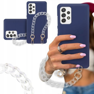 ETUI BLINK MAT GRANAT do SAMSUNG A52 4G Łańcuszek