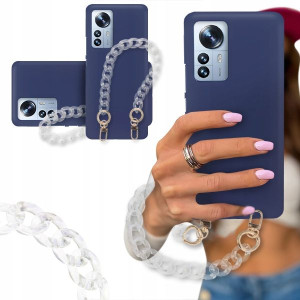 Etui Blink Mat Granat Do Xiaomi 12 Pro 5g Łańcuch