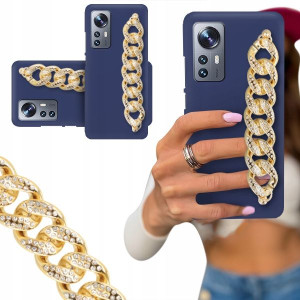 ETUI BLINK MAT GRANAT do XIAOMI 12 Złoty Łańcuch