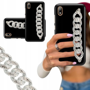 ETUI BLINK MATOWY do HUAWEI Y5 2019 Łańcuch Silver