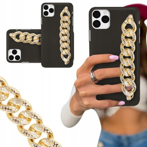 ETUI BLINK MATOWY do IPHONE 11 PRO Łańcuch Złoty