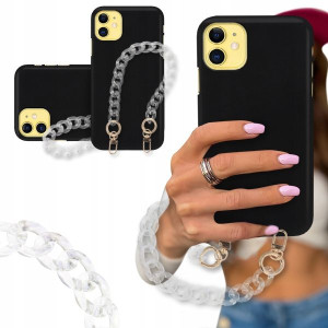 ETUI BLINK MATOWY do IPHONE 11 Złote Karabińczyki