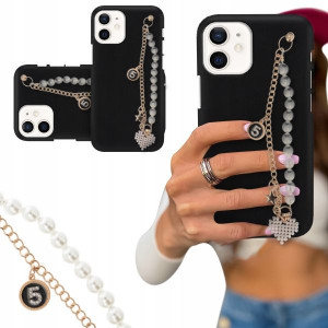 ETUI BLINK MATOWY do IPHONE 12 MINI Perły Serce