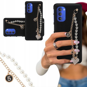 ETUI BLINK MATOWY do MOTOROLA G51 5G Perły Serce