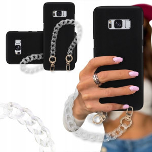 ETUI BLINK MATOWY do SAMSUNG S8 Złote Karabińczyki