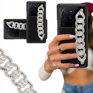 ETUI BLINK MATOWY do VIVO X80 PRO Łańcuch Silver