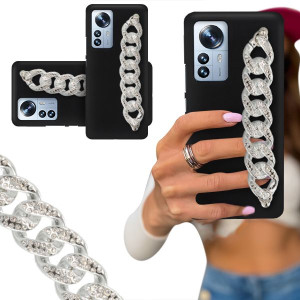 ETUI BLINK MATOWY do XIAOMI 12 PRO Łańcuch Silver