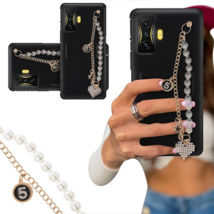 ETUI BLINK MATOWY do XIAOMI POCO F4 GT Perły Serce