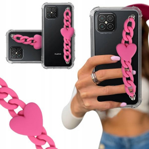 ETUI BLINK SHOCK do HUAWEI NOVA 8 SE Łańcuch Serce