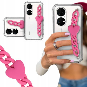 ETUI BLINK SHOCK do HUAWEI P50 Łańcuszek z Sercem