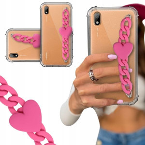 ETUI BLINK SHOCK do HUAWEI Y5 2019 Łańcuszek Serce
