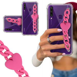 ETUI BLINK SHOCK do HUAWEI Y6P Łańcuszek z Sercem
