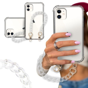 ETUI BLINK SHOCK do IPHONE 11 Złote Karabińczyki