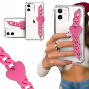 ETUI BLINK SHOCK do IPHONE 12 MINI Łańcuszek Serce