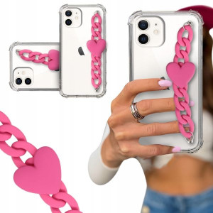 ETUI BLINK SHOCK do IPHONE 12 Łańcuszek z Sercem