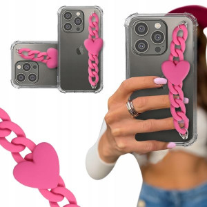 ETUI BLINK SHOCK do IPHONE 14 PRO Łańcuszek Serce
