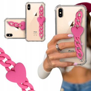 ETUI BLINK SHOCK do IPHONE XS MAX Łańcuszek Serce