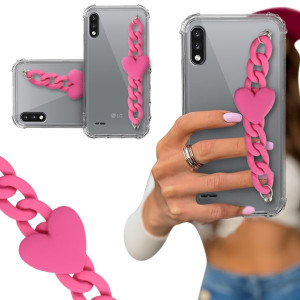 ETUI BLINK SHOCK do LG K22 PLUS Łańcuszek z Sercem