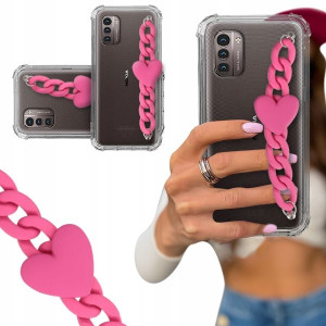 ETUI BLINK SHOCK do NOKIA G11 4G Łańcuszek Serce