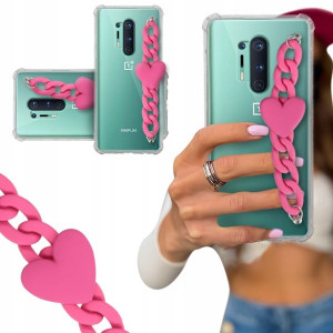 ETUI BLINK SHOCK do ONEPLUS 8 PRO Łańcuszek Serce