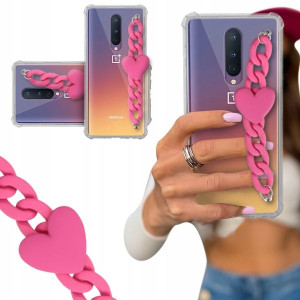 ETUI BLINK SHOCK do ONEPLUS 8 Łańcuszek z Sercem