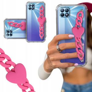 ETUI BLINK SHOCK do OPPO RENO 4 SE Łańcuszek Serce