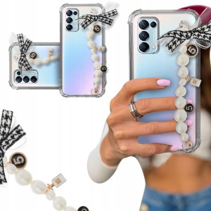 ETUI BLINK SHOCK do OPPO RENO 5 Perły z Kokardką